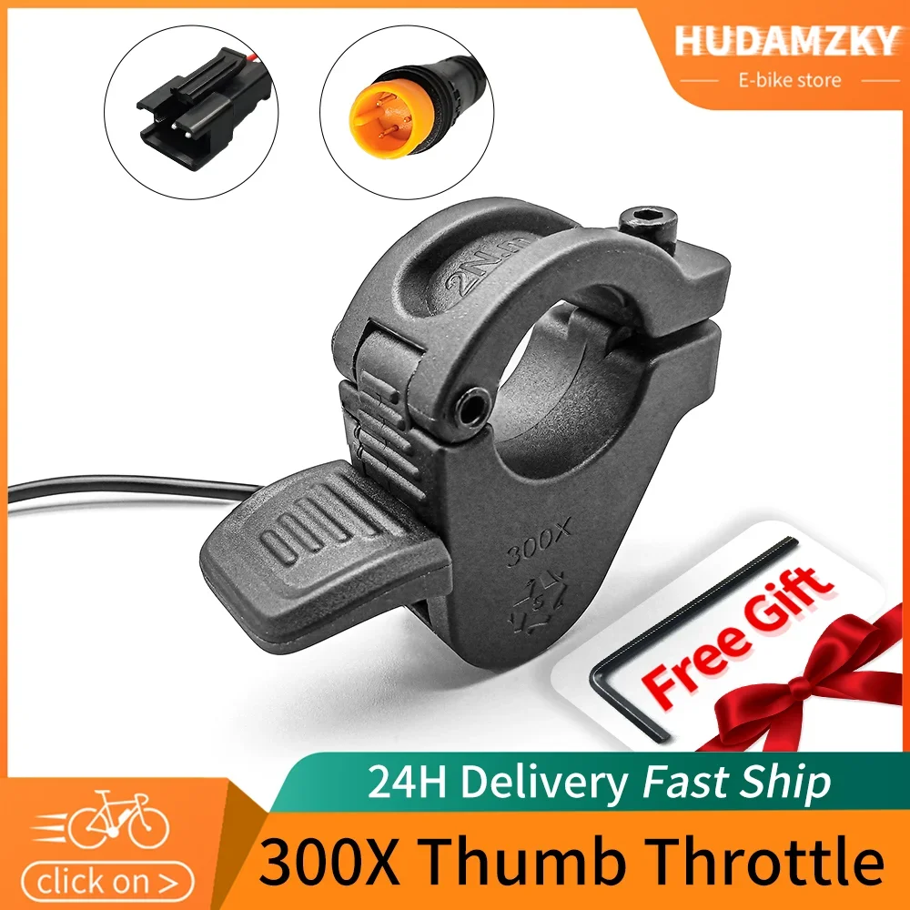 Ebike Thumb Throttle WUXING 300X Right/Left Hand for Electric Bicycle Accelerator