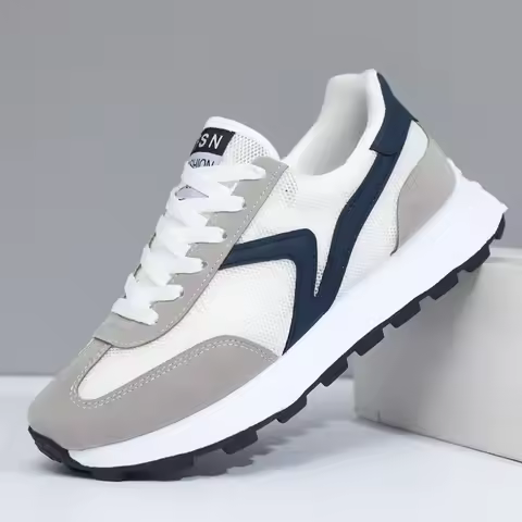 New Women's Sneakers Fashion Breathable Unisex Casual Shoes Lightweight Lace-Up Running Shoes Outdoor Platform Tennis Shoes Male