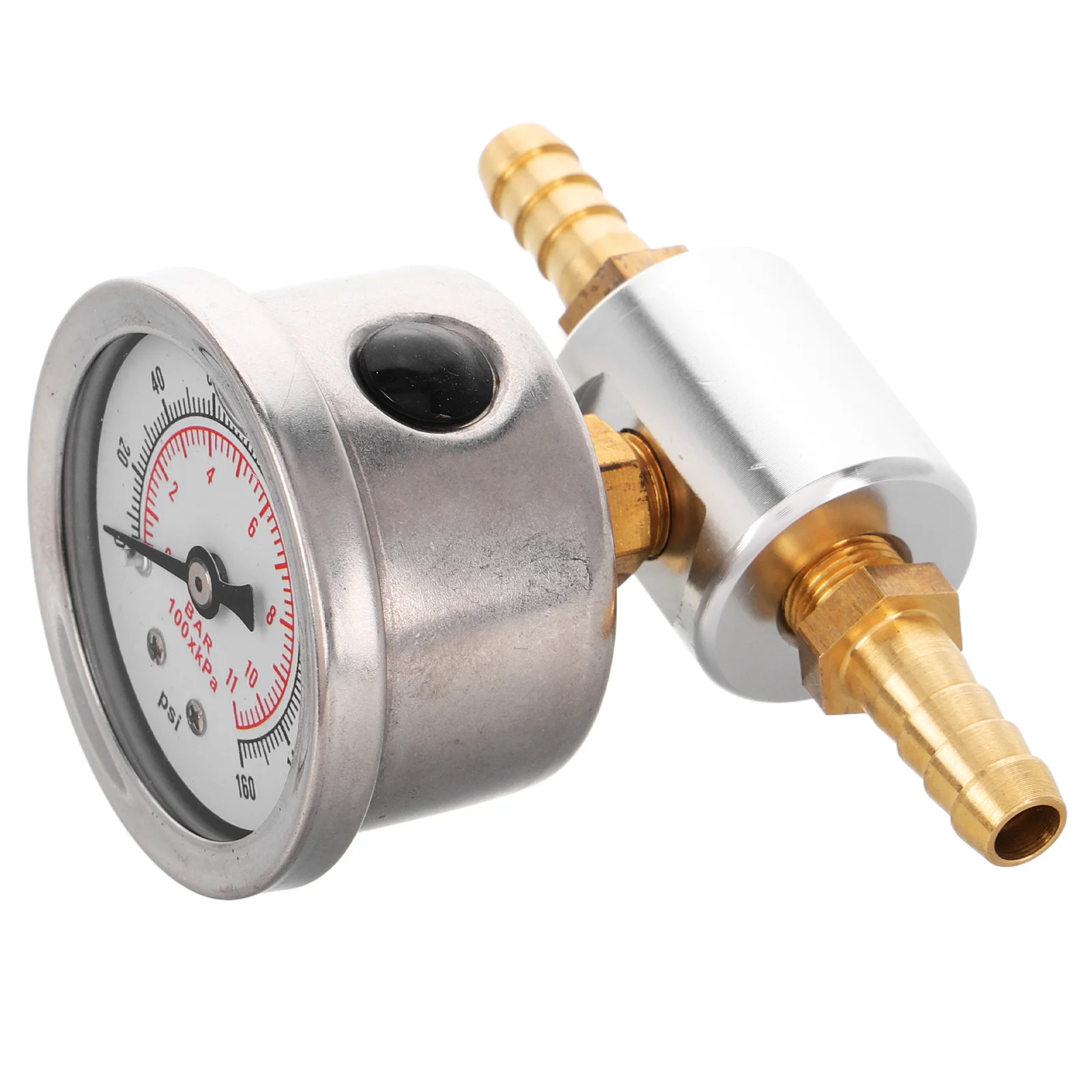 

1Set Automotive Fuel Pressure Gauge Precise Measurement Universal Compatibility Durable Metal Construction Real-Time Data