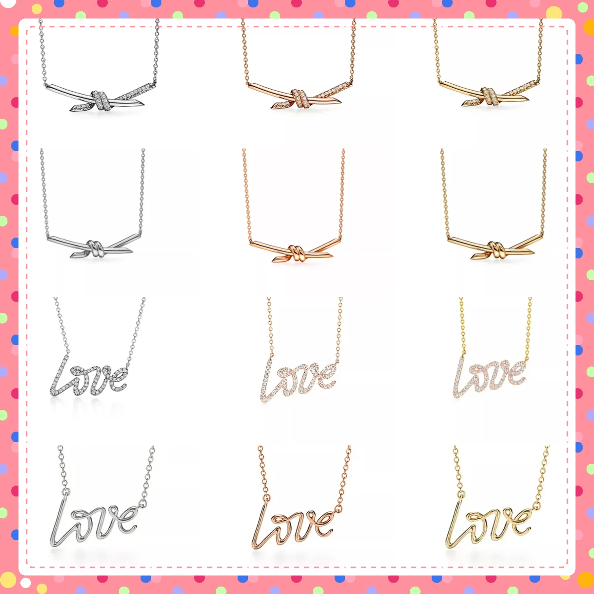 

2025 Hot S925 Silver 2025 European and American High Quality Original Logo Round Layer Diamond Necklace