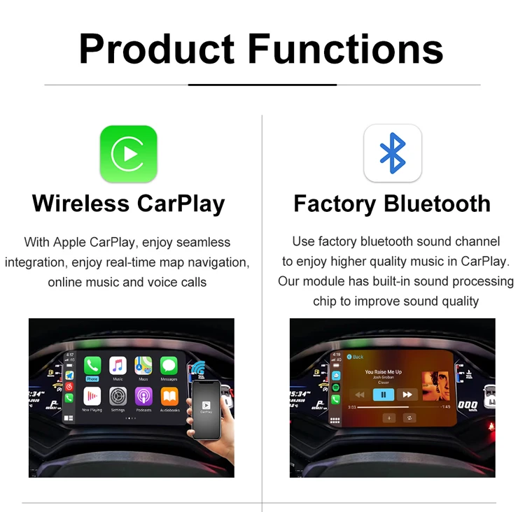 Joyeauto Wireless CarPlay Android Auto Adapter for Mercedes S-Class W221 (2006-2013) with AirPlay & Android Mirroring