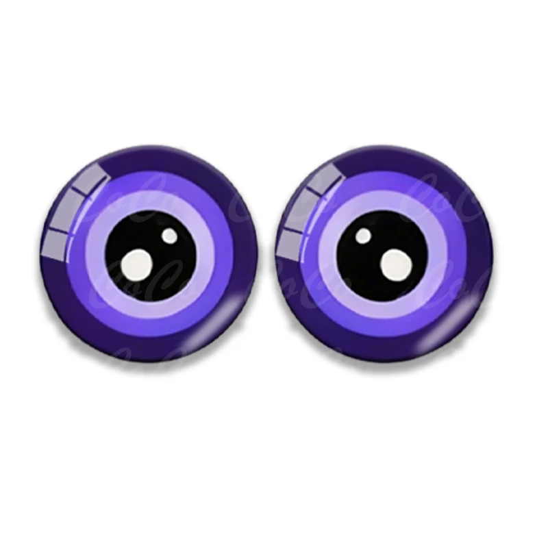 5ペア 8-25mm ガラスの目 DIY縫製人形クラフトアクセサリー用 光沢のあるラブキャットアイ ドラゴン恐竜の目 ラウンドカボション