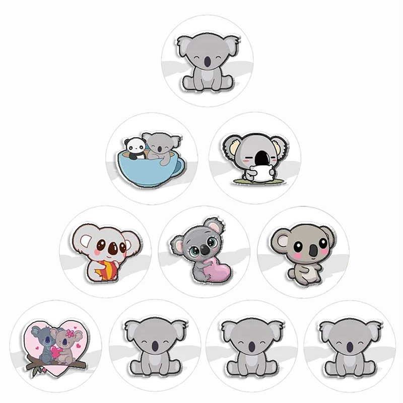 Cute Koala Cartoon Photo 10pcs 12mm/16mm/18mm/20mm/25mm/30mm Glass Cabochon Demo Flat Back Making Findings