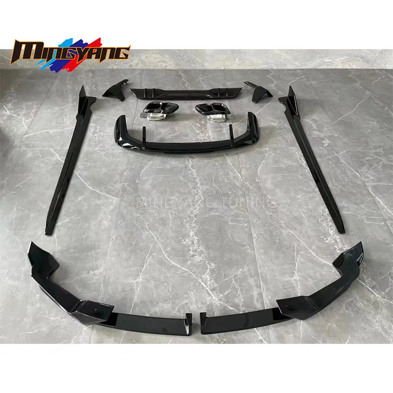 

Factory Hot Selling PP Plastics Front Lip Spoiler Black Warrior Design Bodykit for X5 G05 2023 Body Kit