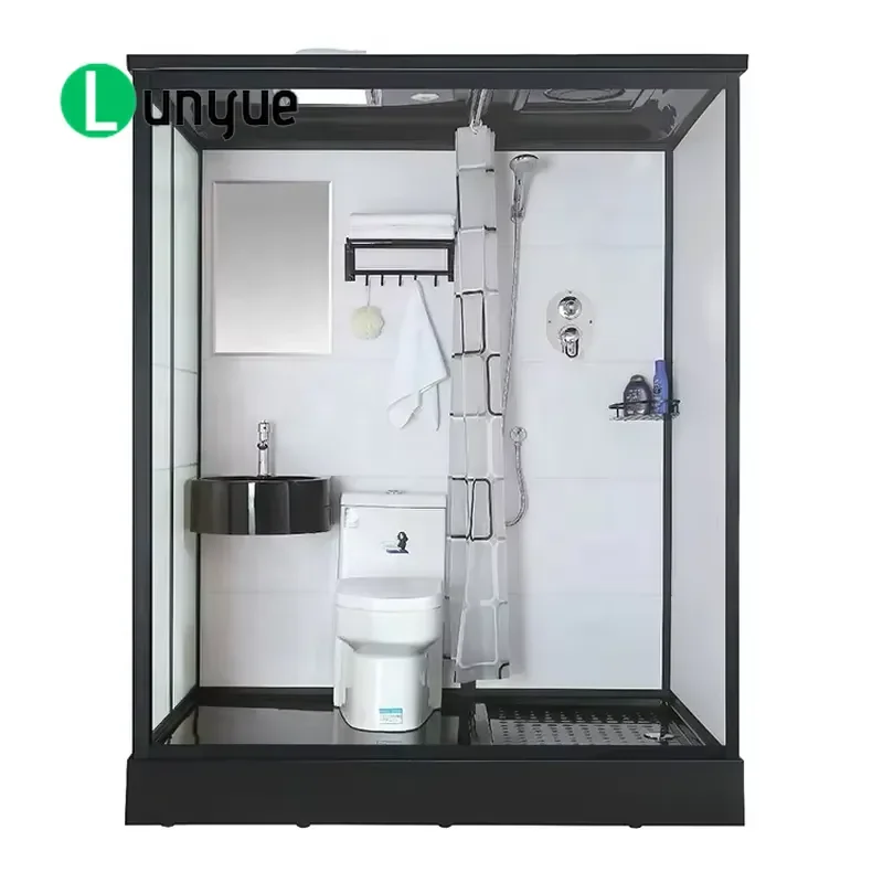 Portable Prefab Bathroom Pod Luxury All in One Shower Room Modular Unit for Home Hotel Easy Install Waterproof Compact Design