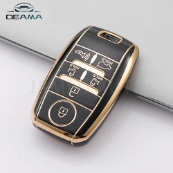 For KIA Sorento Sedona 2020 Grand Carnival 2019 Shell Fob Holder 6 Buttons TPU Car Key Case Cover Keychain Accessories