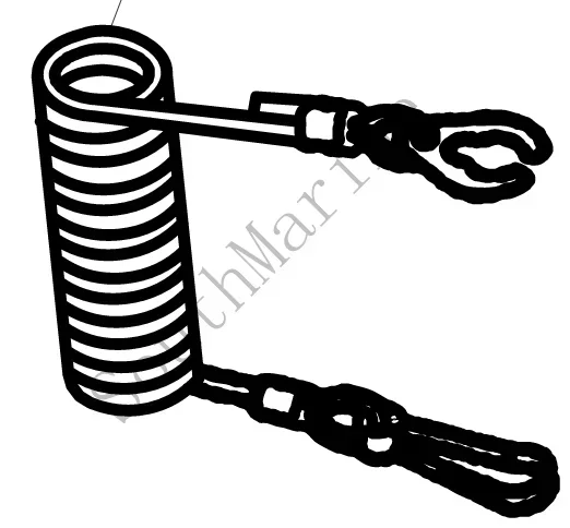 682-82556-00 Hang rope assy stoper for F4 F5 out Boat Motorboard motor 4-stroke
