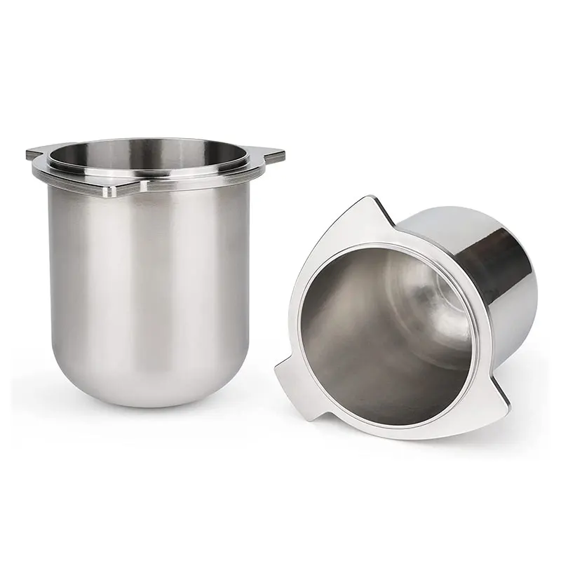 

Stainless Steel 54mm Dosing Cup Sniffing Mug for Breville Espresso Machine Hands Free Coffee Powder Cup Accessories