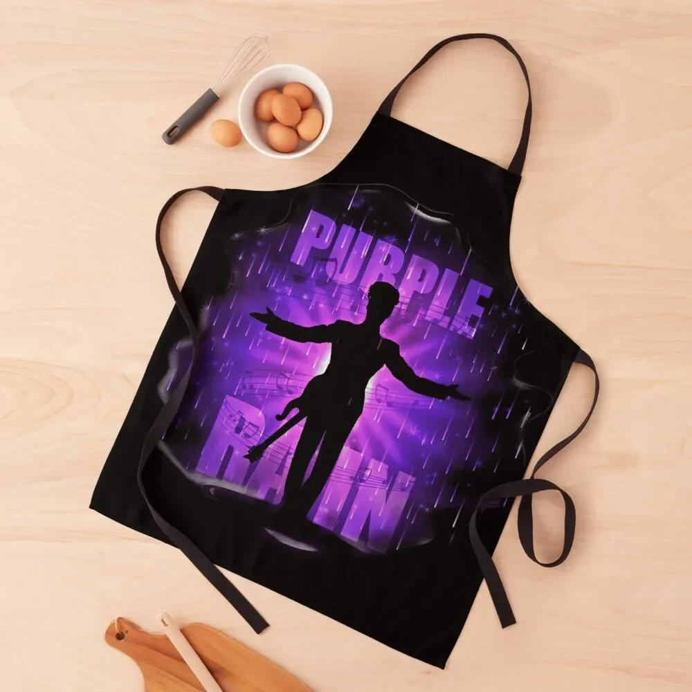 

Purple Fan - Remember Apron Chef Uniform Woman men's barbecue Customizable Apron