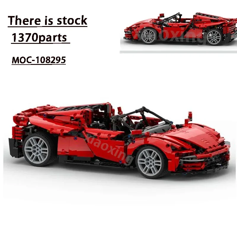 

New MOC-108295 Red Classic Sports Car 1370 Pieces Compatible with 42125 Block Sports Car Adult and Children's Birthday Gifts