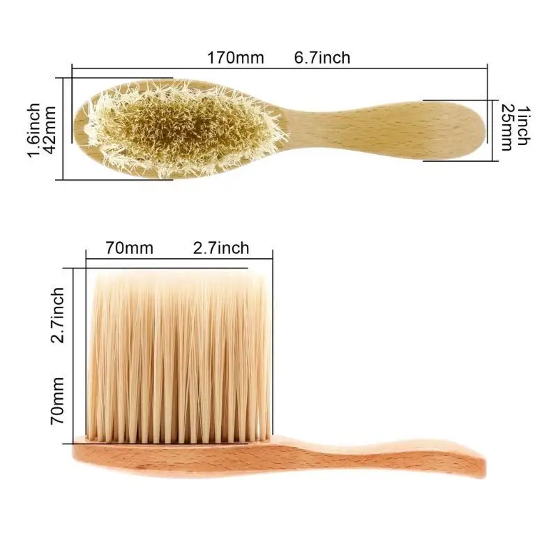 Barbertop Neck Duster Hairdressing Cleaning Brush Hair Brush Remove Soft Brush Salon Stylist Barbershop Tools