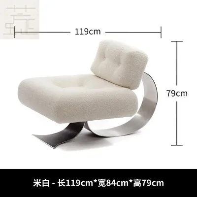 

Italian modern fish tail shape leisure chair designer creative spade K Internet celebrity sofa chair living room chair