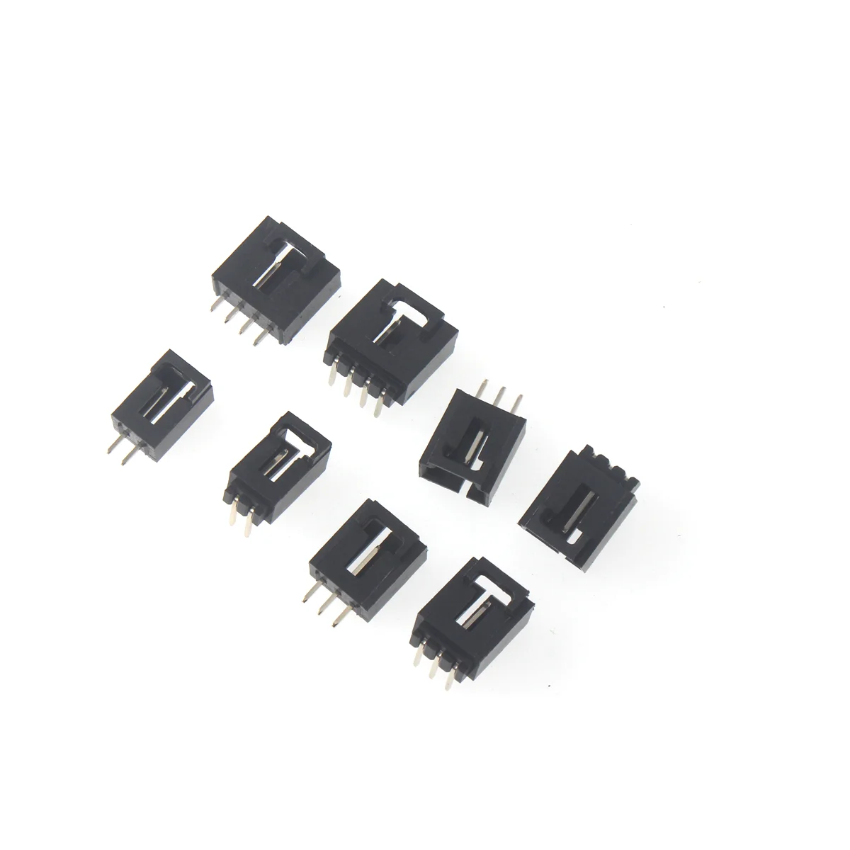 20PCS MX2.54 TJC8 Dupont Connector Curved / Straight pin  2P 3P 4P 5P 6P With Belt Buckle Single Row