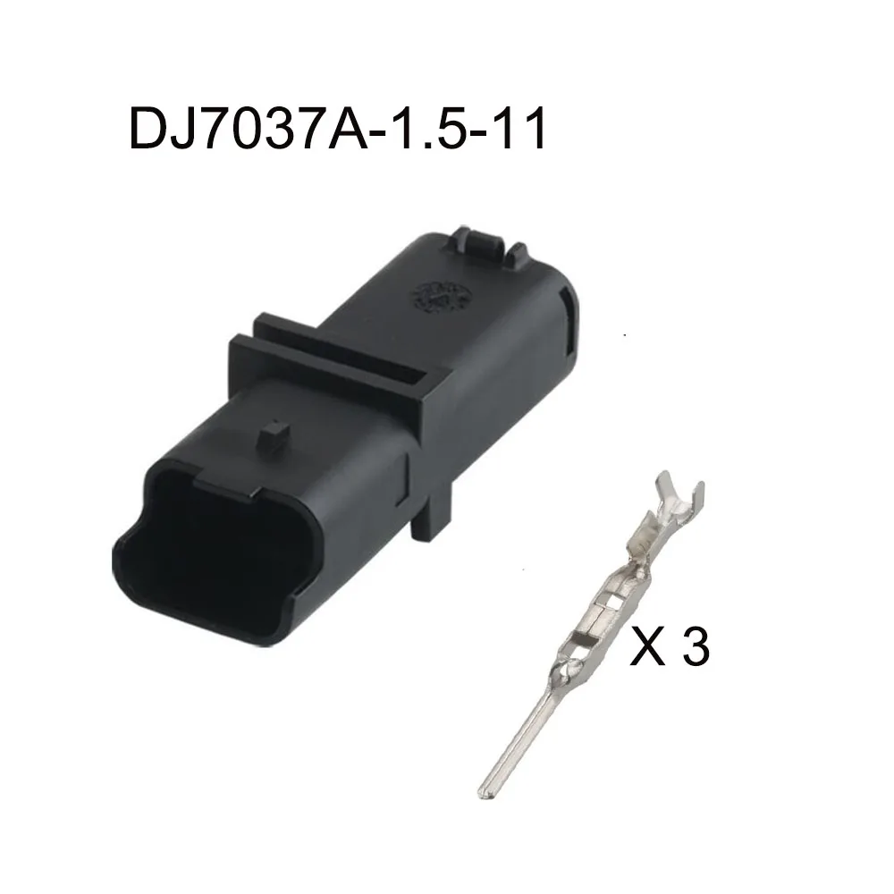 Imagem -03 - Cabo de Conector Impermeável Automático Plugue Automotivo Soquete Masculino Família Inclui Selo Terminal Pinos Dj7037a1.5-11 21 100set