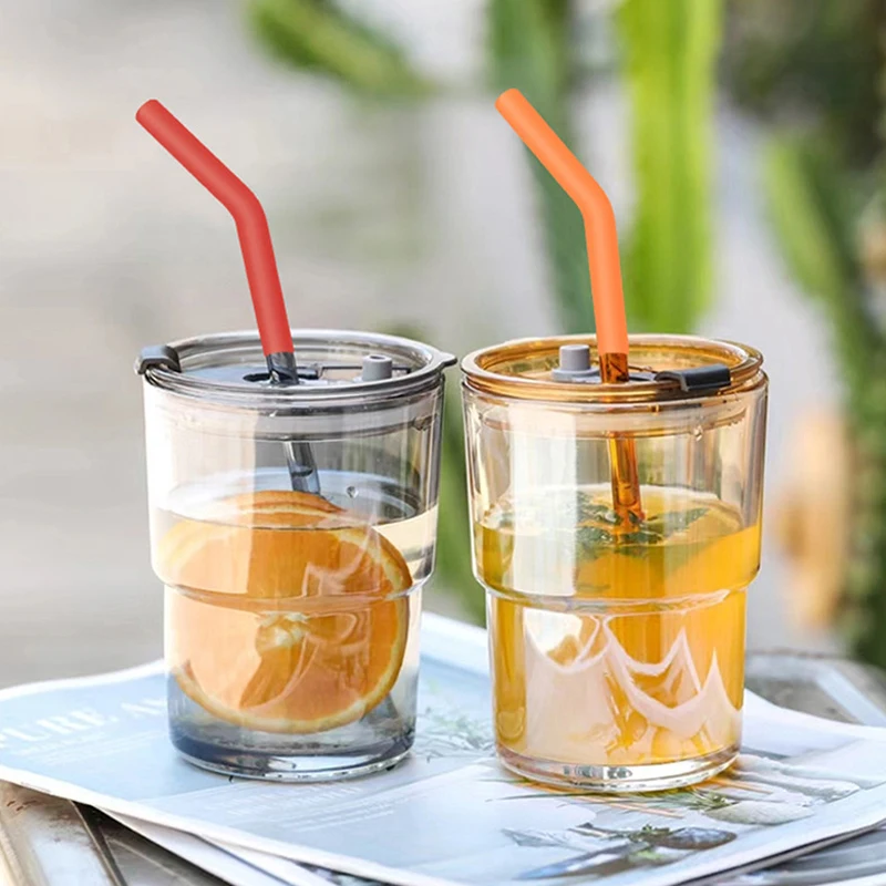 6 stks/set Zachte Siliconen Stro Covers Rietjes Tips Covers Fit Voor 9mm Brede Herbruikbare Rvs Stro Nozzles