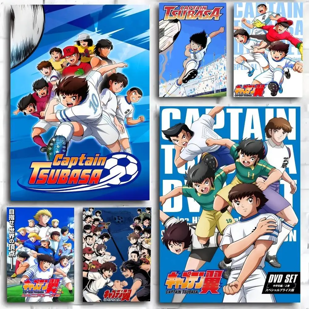 Japanisches Anime-Poster „Captain Tsubasa“, Kunstdruck im Anime-Stil, Heimdekoration, ideales Geschenk, perfekte Raumdekoration