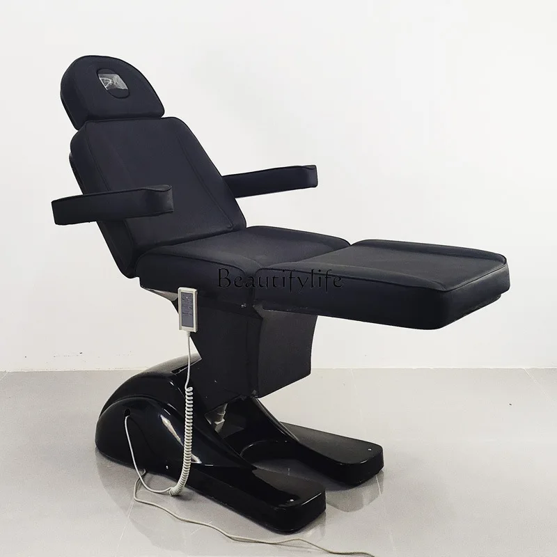 

04-Electric beauty bed folding tattoo chair lifting treatment bed