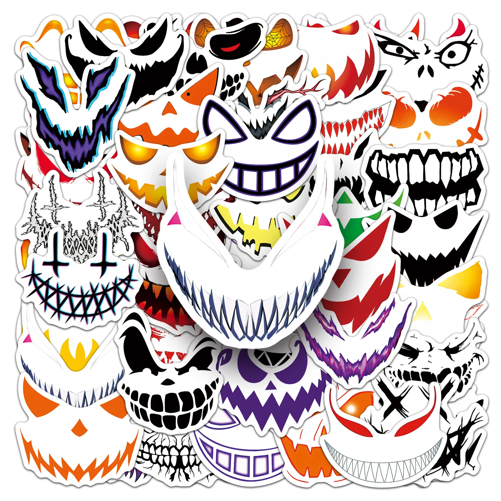 

50Pcs Bottle Laser Cartoon Cute Waterproof Sticker Skateboarding Retro home decal Sticker