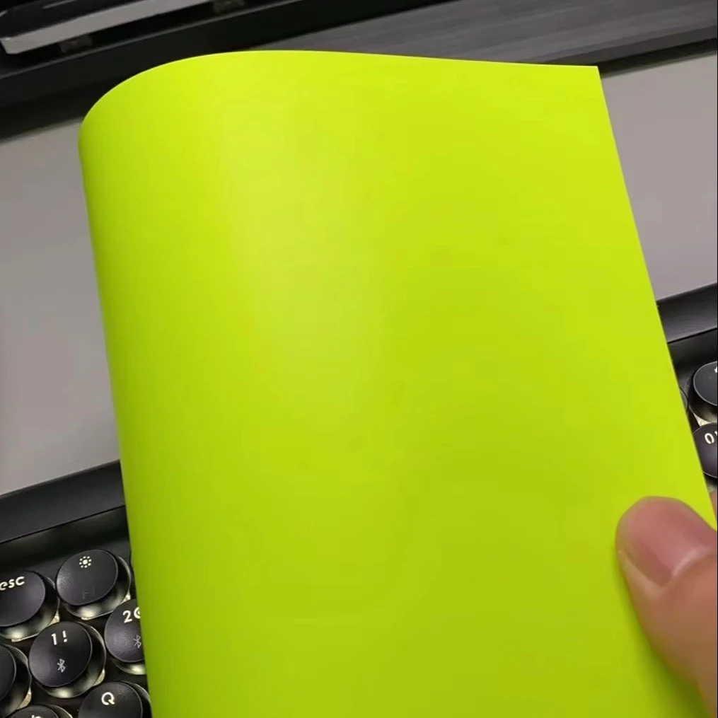 

Matte Fluorescent Green Vinyl Film for Automotive Body Coverage - Full Vehicle Customization Wrap