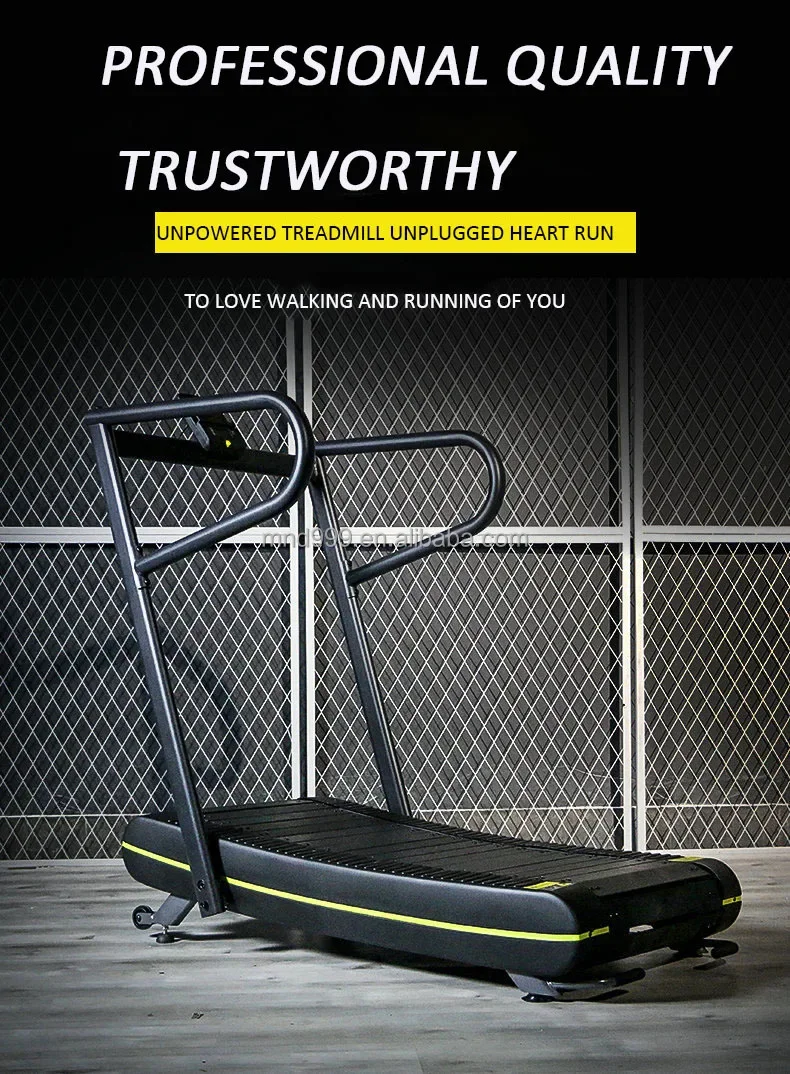 Hot Sale Curved Running Machine Speed Adjustable Gym Equipment Treadmill Curved Treadmill