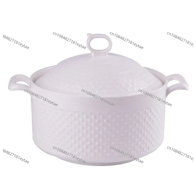 

Керамическая супница в скандинавском стиле, круглая, однотонная, с крышкой, посуда для дома, кухонные принадлежности, кухонные инструменты