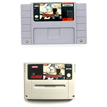 Go Go Ackman 3 game cartridge For snes ntsc pal video game