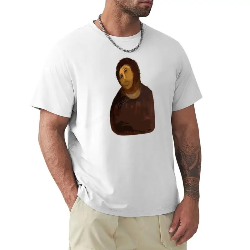 Failed Restorations: Ecce Homo T-Shirt custom t shirts design your own summer clothes Short sleeve tee men