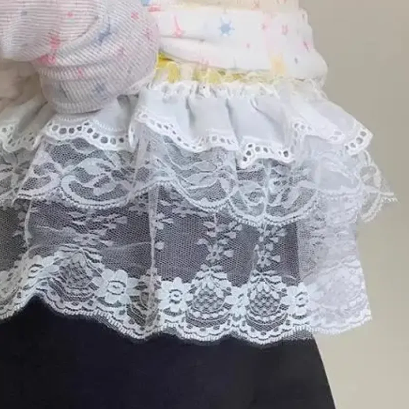 

Модная кружевная юбка нестандартной формы, занавеска с белыми цветами, кружевная сетчатая юбка до половины тела, женские летние плавки, джинсы, декоративный подол