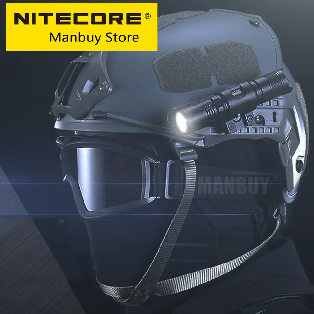 NITECORE LMA1 Aluminum Alloy Accessories Rotary Helmet Mount for 25.4mm Torch MT10C P05 P10GT P12GTS MH10 EC11 MT21C Flashlight