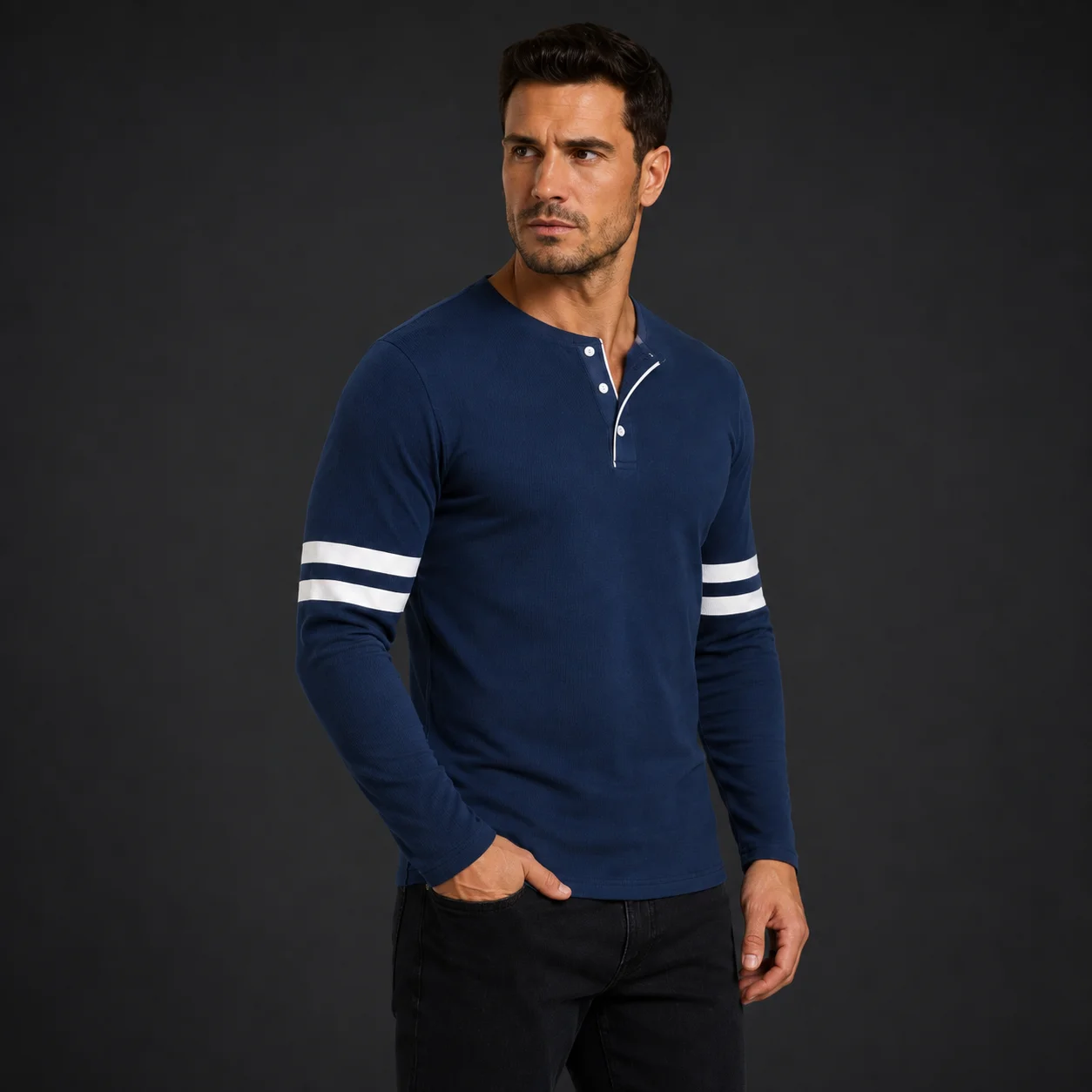 Men's Soft Autumn Long-Sleeve T-Shirt Sweatshirt Street Casual Pullover Comfortable Basic Top Sporty Everyday Versatile Clothing
