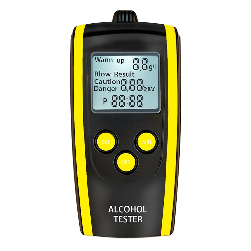 

HT-611 Portable High Precision LCD Digital Display Breath Alcohol Analyzer Breathalyzer Tester Alcohol Detection Device