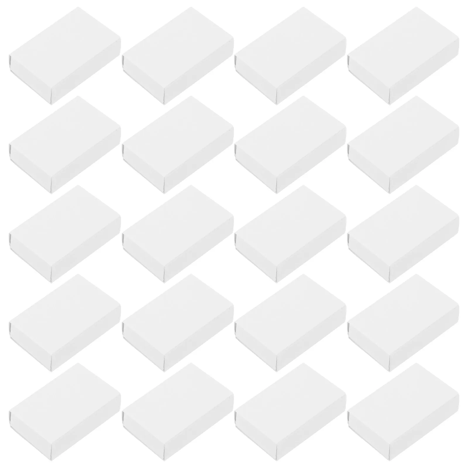 25PCS Blank Matches Containers: White DIY Match Books Storage Boxes for Wedding Baby Shower Birthday Party 2.28x1.42x0.59in