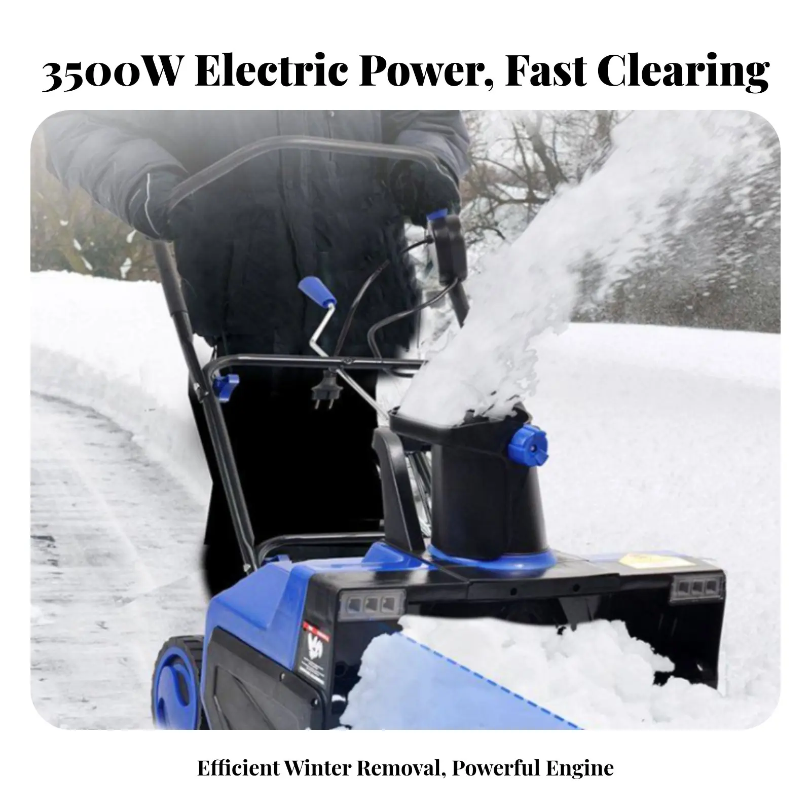 

Electric Winter Handheld & Hand-Push, Steel Brush, Outdoor Path, School, Multiple Cord Lengths, Compact
