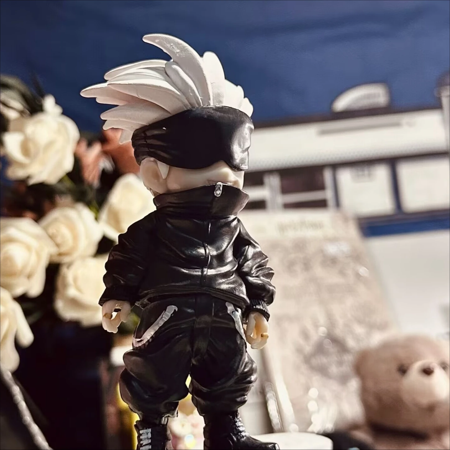 Jujutsu Kaisen, суперклассная аниме-модель Jujutsu, статуя, фигурка Q-версия Gojo, модная фигурка Toy Nuo (миний дефект)