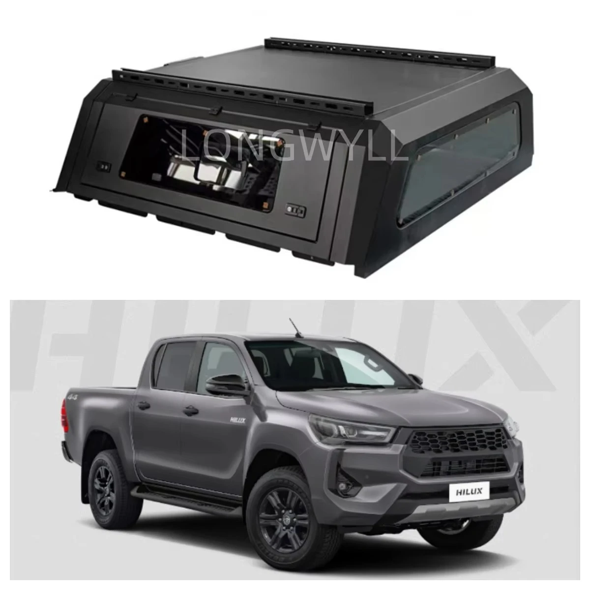 

Aluminum Pickup Truck Canopy for HILUX SR5 Truck Bed Camper ShellHardtop Topper Waterproof Anti-rust SmartCap Heavy-Duty