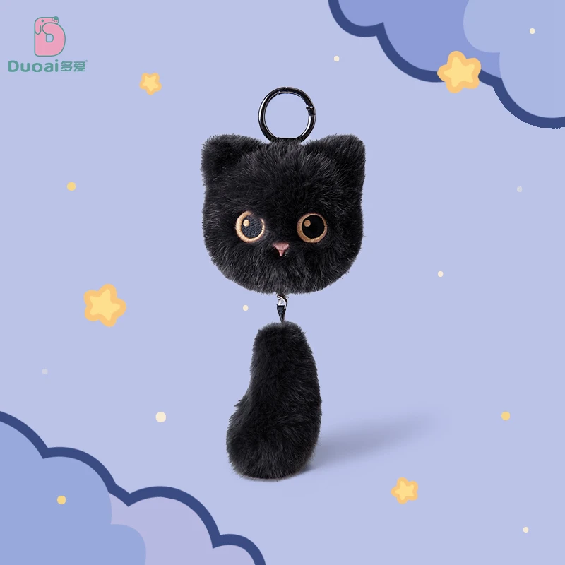 

Cute White Black Cat Plush Toys Soft Pillow Kawaii Kitten Cat Cartoon Stuffed Animals Cushion Decoration Pendant Gift