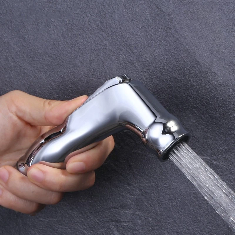 

Toilet Bidet Sprayer Stainless Steel Shower Head Handheld Water Pressure Control Self Cleaning Accessories Bathroom Accessories