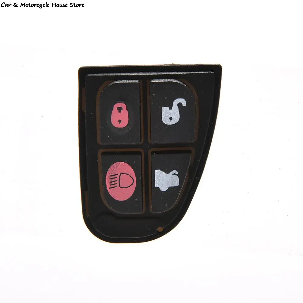 4 Button Rubber Pad Remote Replacement for Jaguar S X XJ XK TYPE