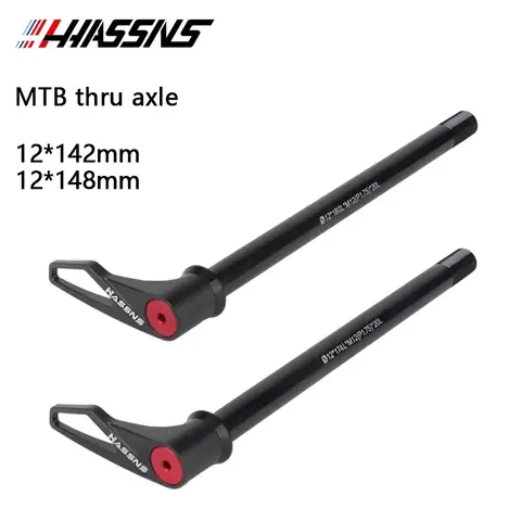 HASSNS 산악 자전거 스루 액슬 15x100 15x110 MTB 샤프트 후면 허브 꼬치 142/148*12mm 자전거 바퀴 Axishub