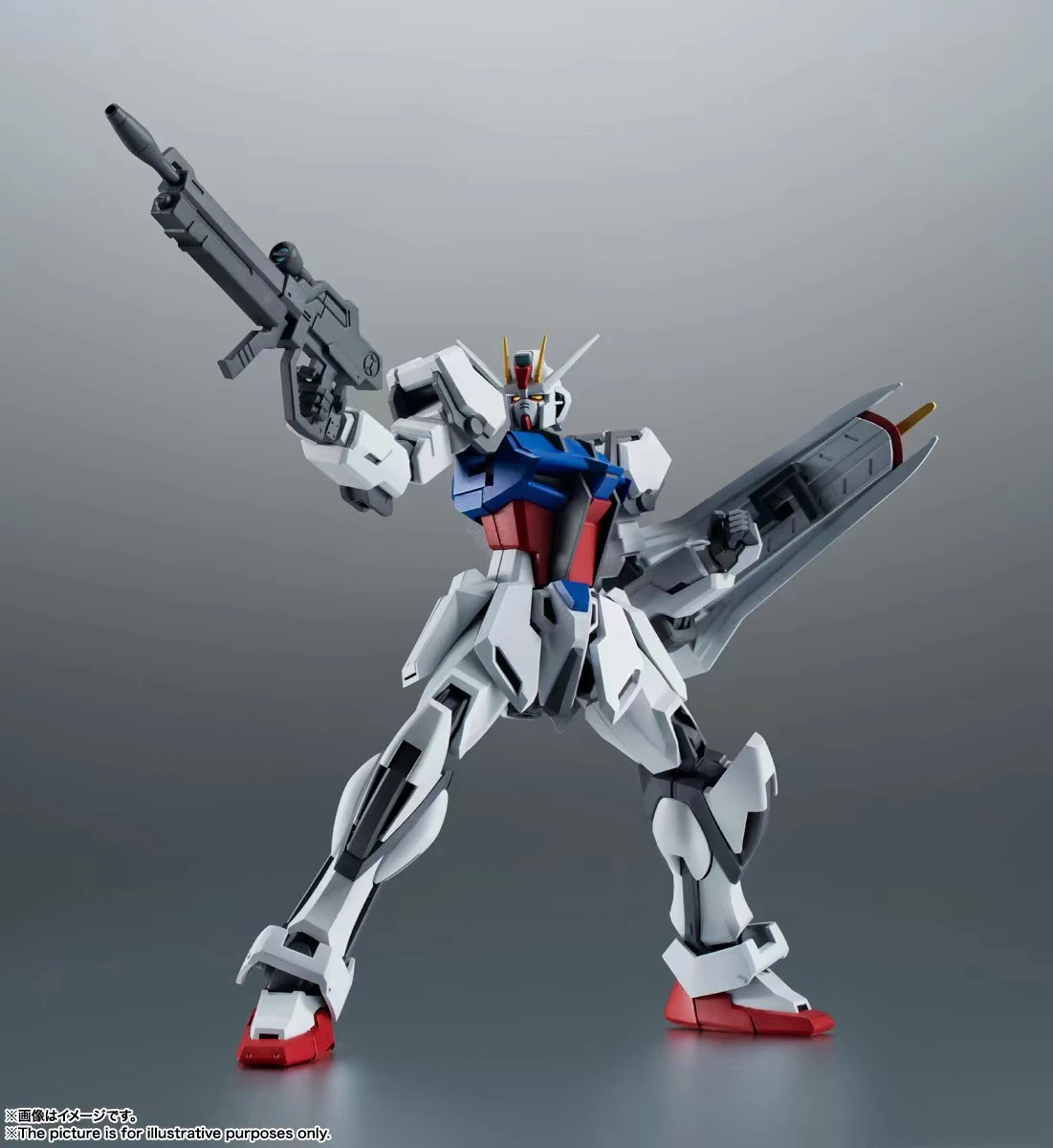 BANDAI In Stock Original THE ROBOT SPIRITS MS SEED Strike Gundam Anime Figures Action Model Toys