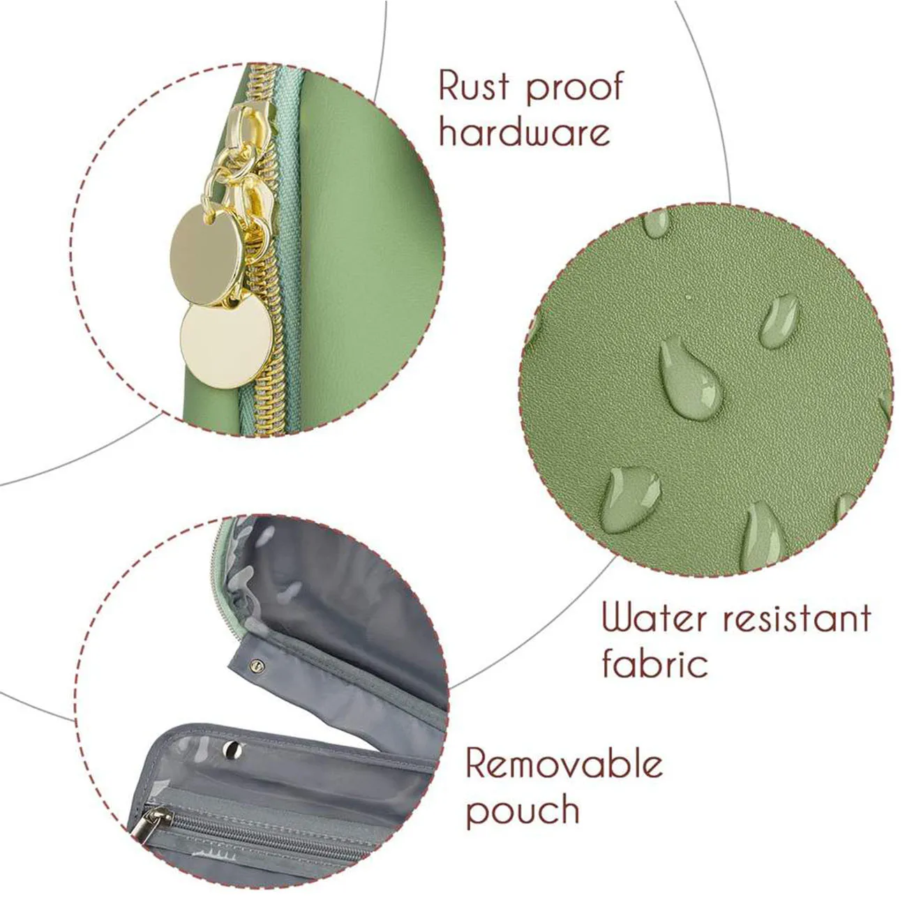 Trousse de Toilette Pliable Étanche et Durable, Sac à Cosmétiques de Haute Qualité, Écologique, pour Voyage, Offre Spéciale, 2023