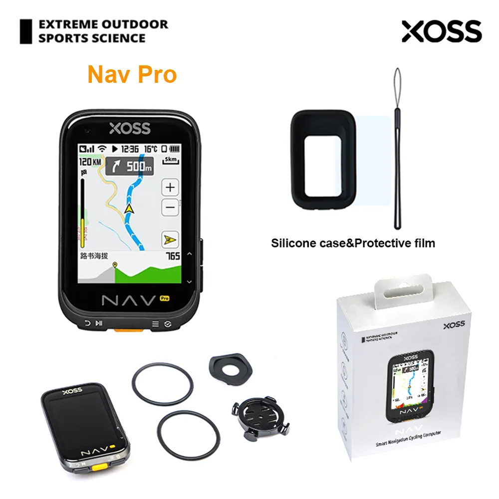 XOSS NavPro Wireless Touch-screen Odometer GPS Route Navigation Smart Bike Computer ANT Cycling Speedometer For MTB Roadbike