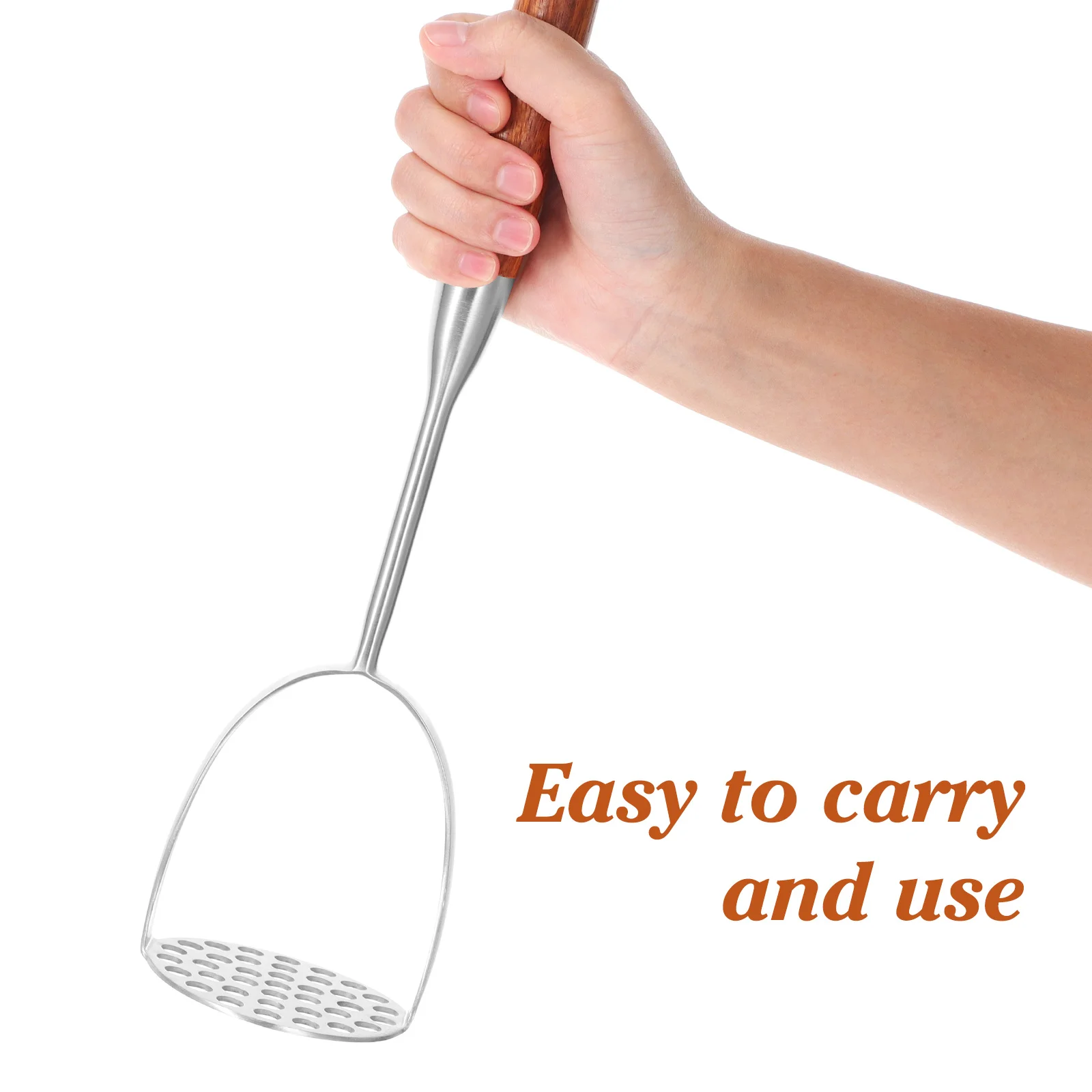 เครื่องบดมันฝรั่งแบบมือถือ 1 ชิ้น อเนกประสงค์ เหมาะสำหรับบดมันฝรั่ง มันเทศ ฟักทอง เครื่องบดมันฝรั่งแบบใช้มือ