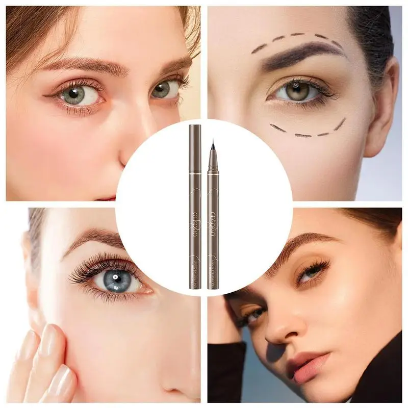 Penna per Eyeliner impermeabile Eyeliner Waterline a lunga durata matita per gli occhi lunga da indossare trucco per gli occhi Eyeliner Ultra Fine impermeabile