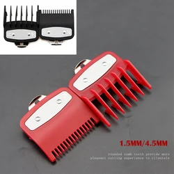 2Pcs Professional Hair Cutting Guide Comb Clipper Limit Comb Trimmer Cutting Styling Tools Attachment Compatible 1.5mm 4.5mm