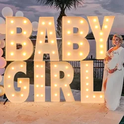 120CM Giant Led Light Letter for Birthday Party 1st Anniversary Wedding Decor giant led letter for event DIY Balloon Filling Box