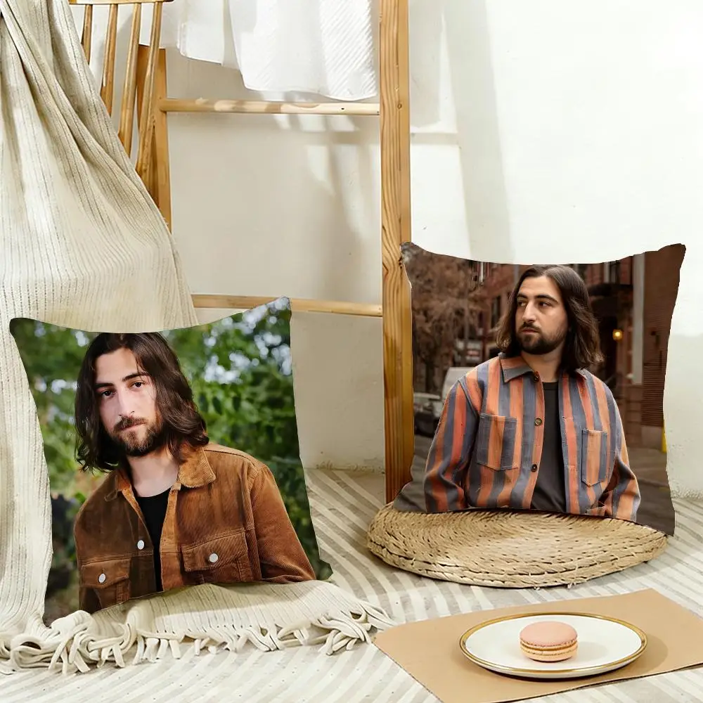 Indie Folk Acoustic Noah Kahan Cushion Cover Cozy Pillowcase Holiday House Interior Sofa Bedroom Accessories