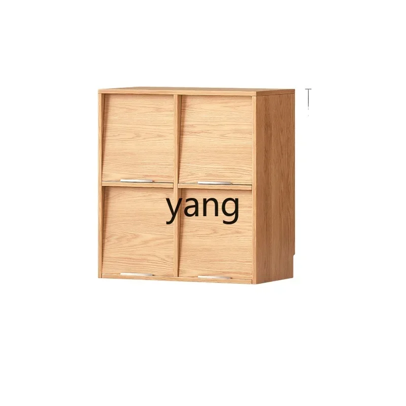 LTT solid wood bookcase living room module combination cabinet modern simple storage file cabinet