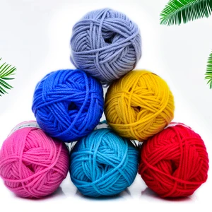Soft cotton knitting wire for diy sweater, crochet thread for baby scarf, colored crafts, handmade nightgown, 25g per ball 6 Main Sales Crochet Mesh Wire - №4