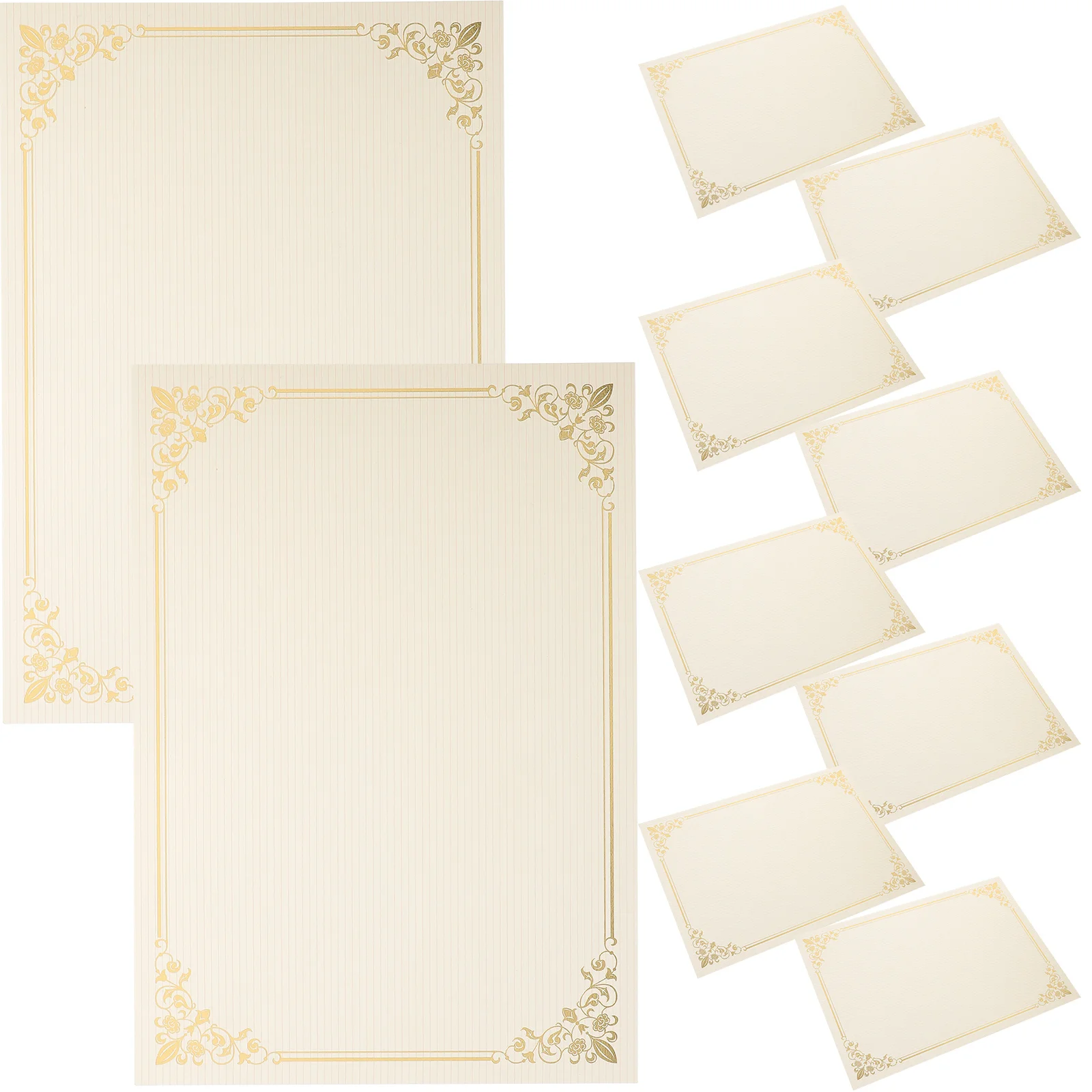 

10 Sheets Certificate Paper Elegant Frame Printable Blank Paper for Diploma Awards Gift Certificate Printing Award Certificates